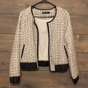 Black and white jacket